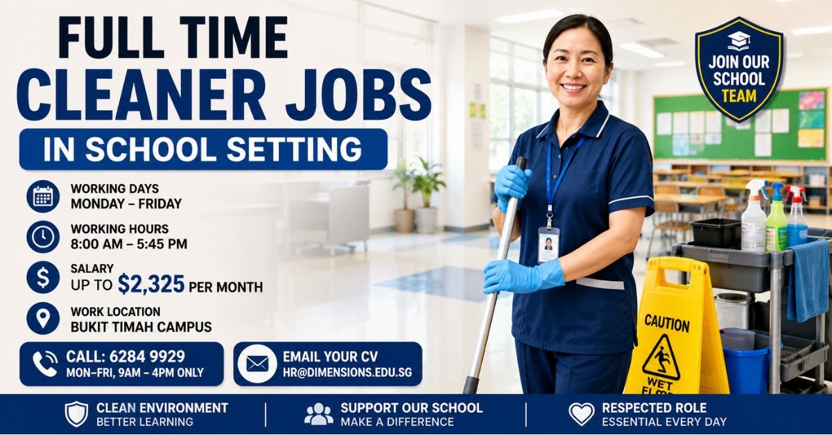 Full-Time Cleaner Jobs in School Setting 2026 – Salary & Apply Guide