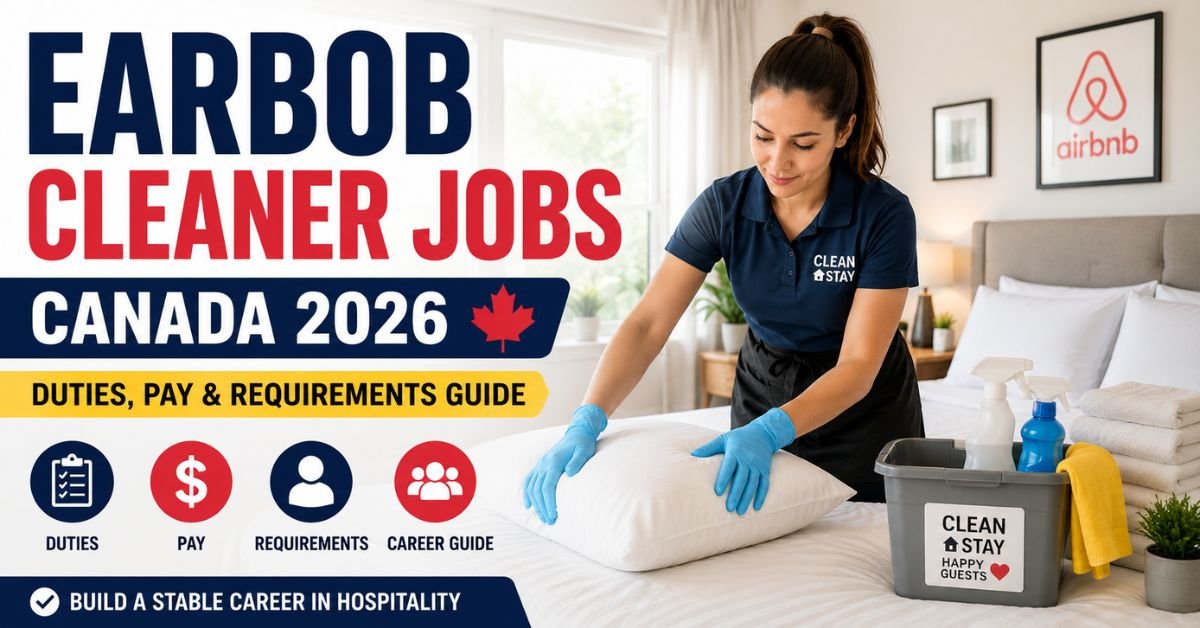 Earbob Cleaner Jobs Canada 2026 – Duties, Pay & Requirements Guide