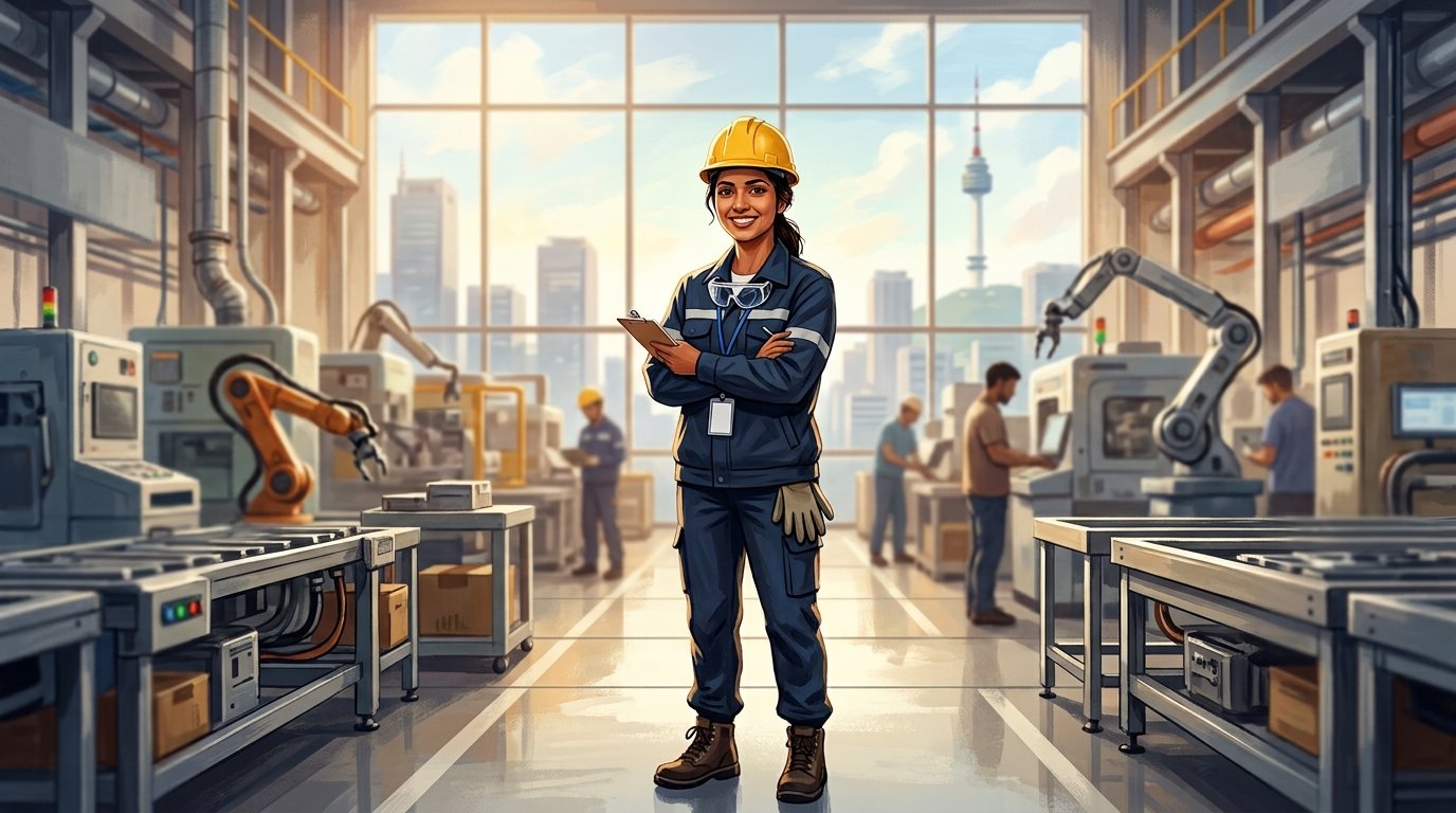 South Korea EPS visa 2026 — Pakistani worker in a modern Korean factory