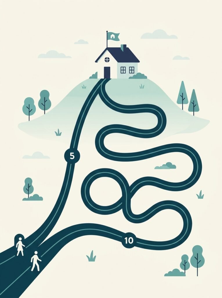 Two paths leading to house 202607181826