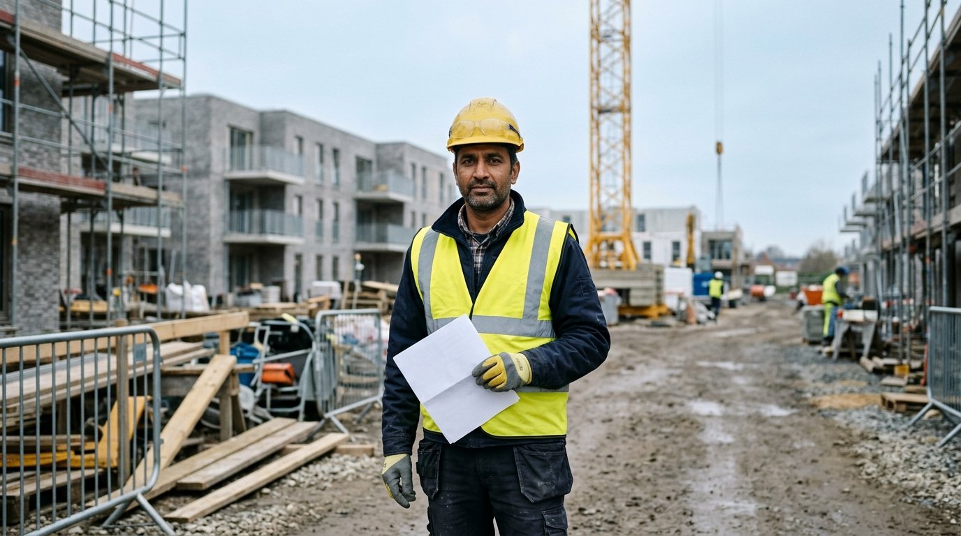 EU worker on a European construction site under the Romania work permit 2026 rules