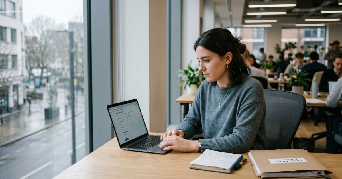Graduate preparing a graduate visa to skilled worker visa application from inside the UK
